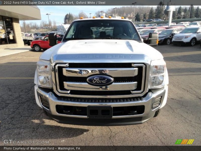 Oxford White / Steel 2012 Ford F450 Super Duty XLT Crew Cab 4x4