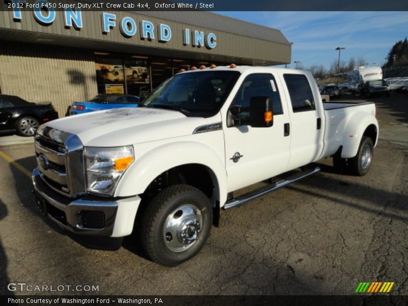 Oxford White / Steel 2012 Ford F450 Super Duty XLT Crew Cab 4x4