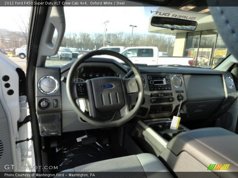 Oxford White / Steel 2012 Ford F450 Super Duty XLT Crew Cab 4x4