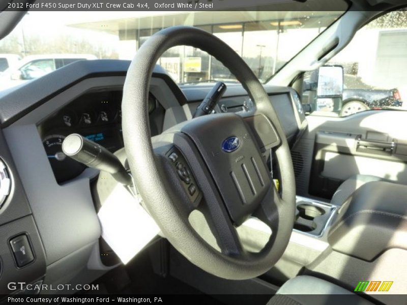 Oxford White / Steel 2012 Ford F450 Super Duty XLT Crew Cab 4x4