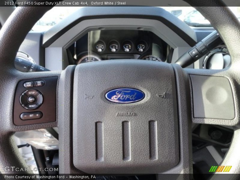 Oxford White / Steel 2012 Ford F450 Super Duty XLT Crew Cab 4x4