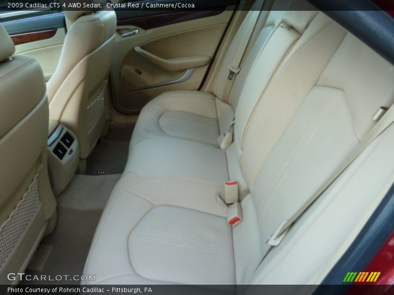 Crystal Red / Cashmere/Cocoa 2009 Cadillac CTS 4 AWD Sedan