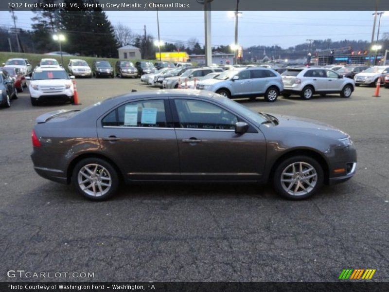 Sterling Grey Metallic / Charcoal Black 2012 Ford Fusion SEL V6