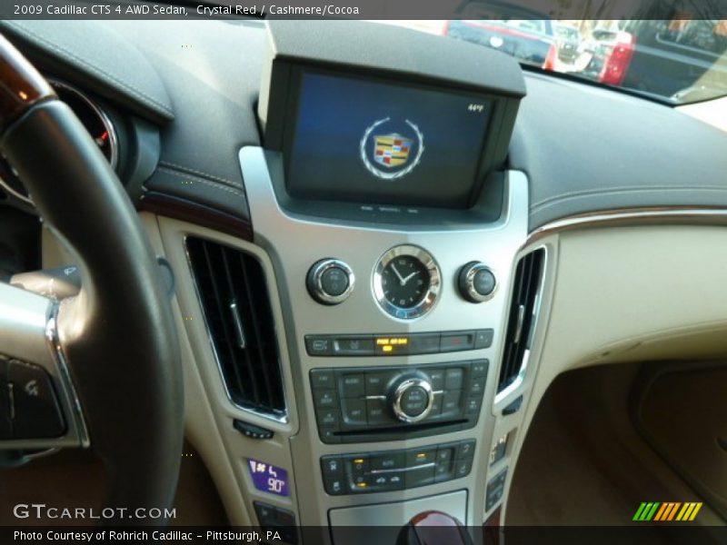 Crystal Red / Cashmere/Cocoa 2009 Cadillac CTS 4 AWD Sedan