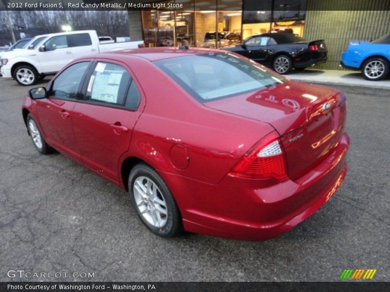 Red Candy Metallic / Medium Light Stone 2012 Ford Fusion S