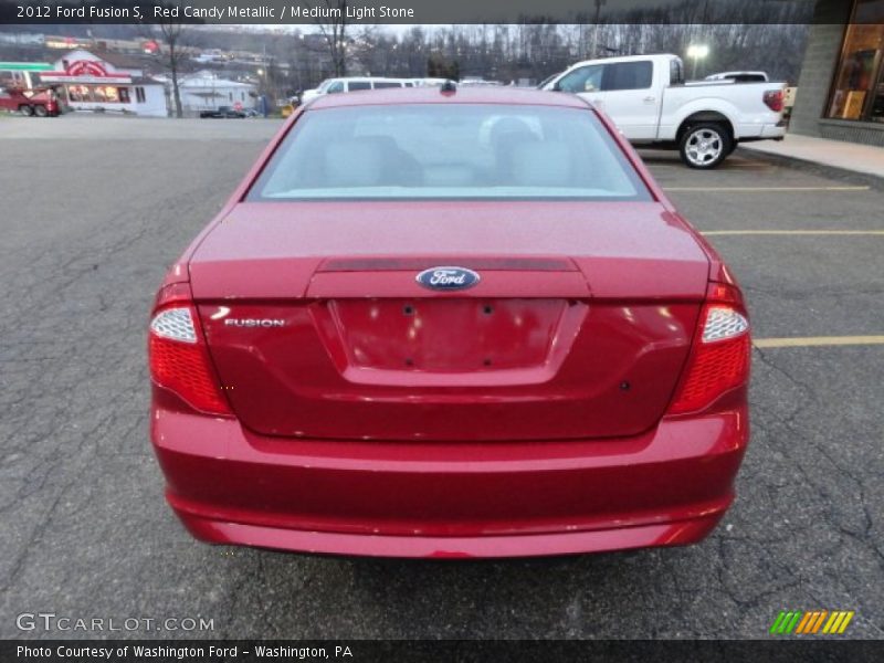 Red Candy Metallic / Medium Light Stone 2012 Ford Fusion S