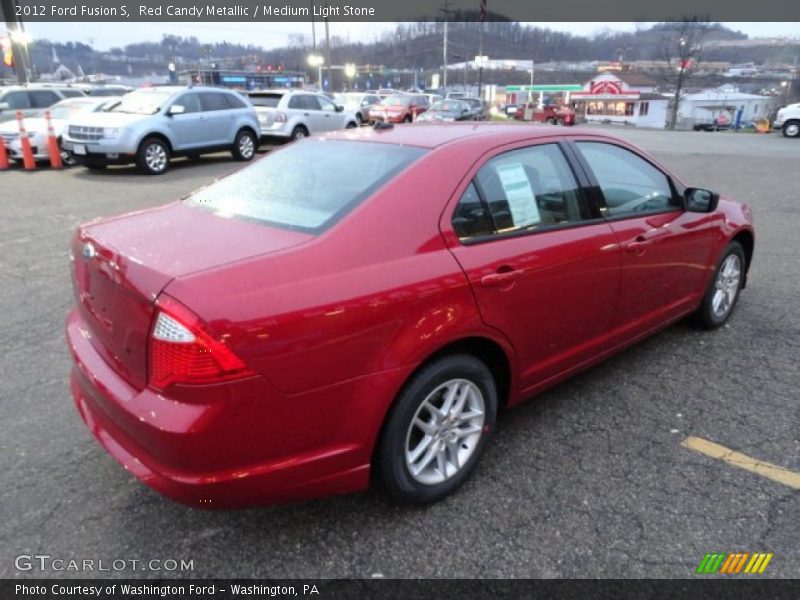 Red Candy Metallic / Medium Light Stone 2012 Ford Fusion S