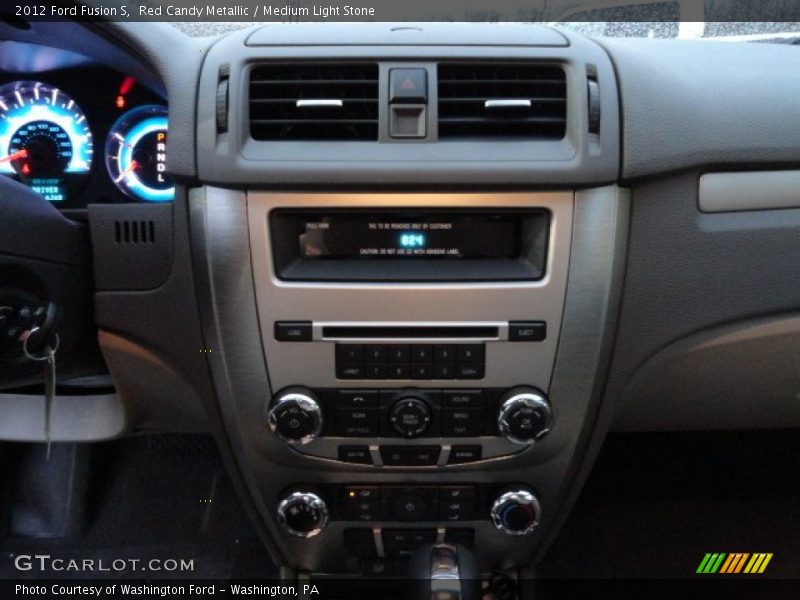 Red Candy Metallic / Medium Light Stone 2012 Ford Fusion S
