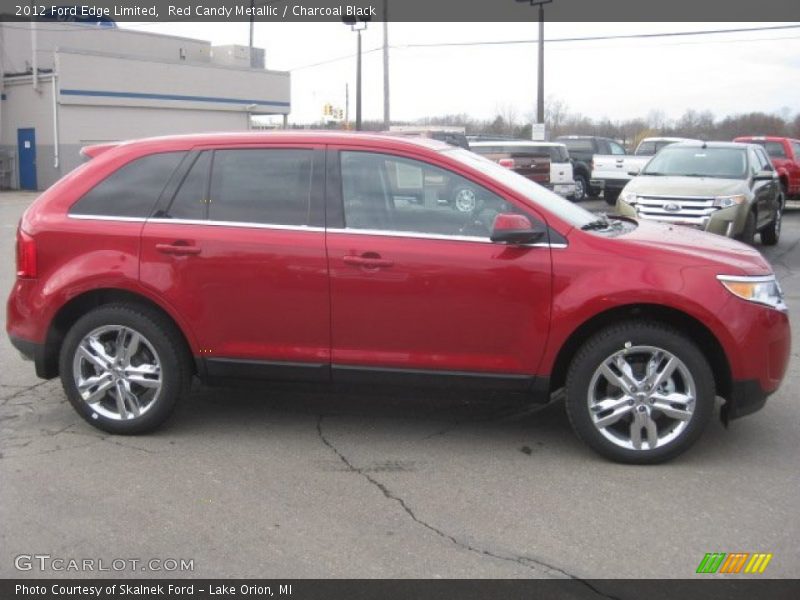 Red Candy Metallic / Charcoal Black 2012 Ford Edge Limited