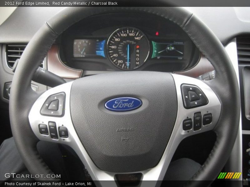 Red Candy Metallic / Charcoal Black 2012 Ford Edge Limited