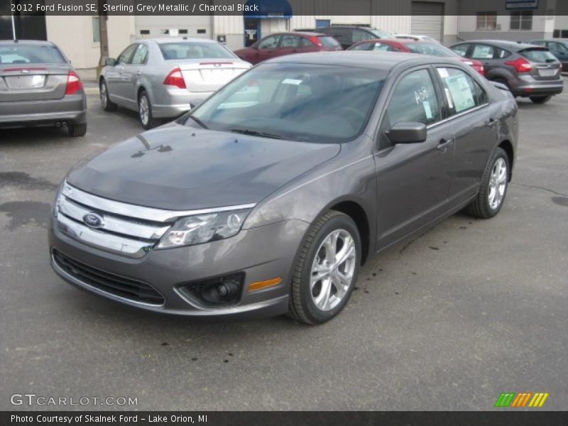 Sterling Grey Metallic / Charcoal Black 2012 Ford Fusion SE