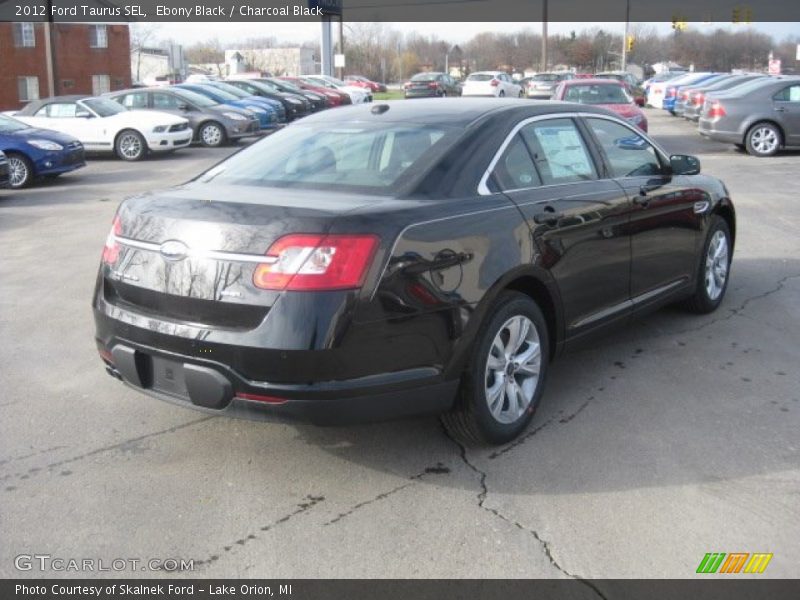 Ebony Black / Charcoal Black 2012 Ford Taurus SEL