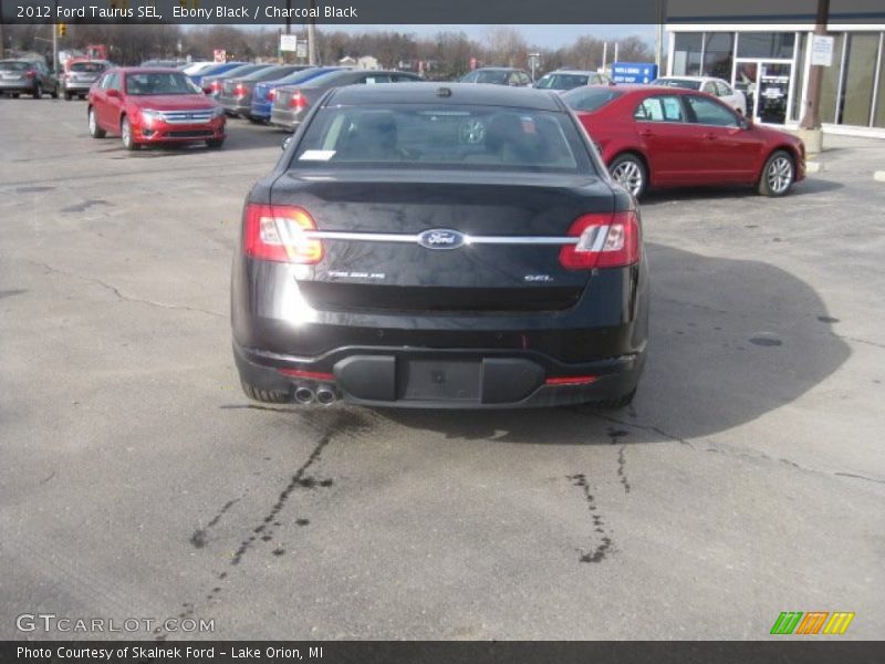 Ebony Black / Charcoal Black 2012 Ford Taurus SEL
