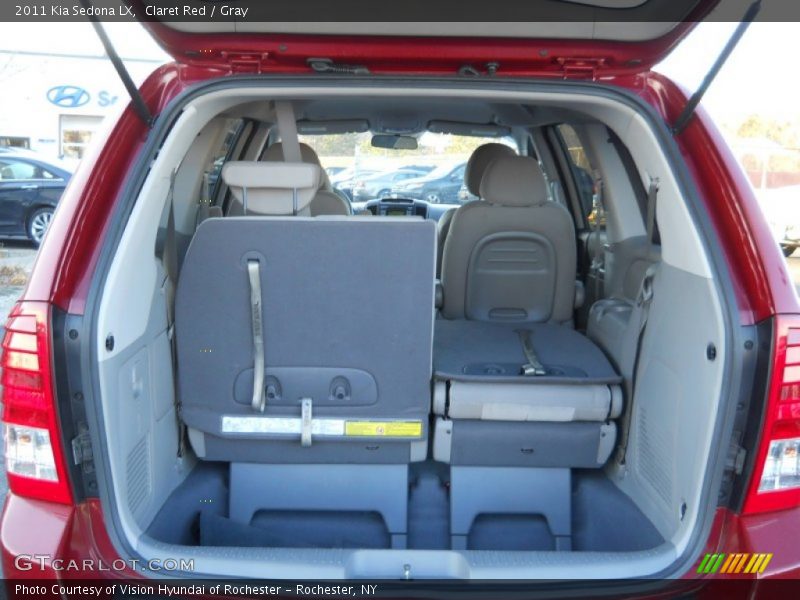 Claret Red / Gray 2011 Kia Sedona LX
