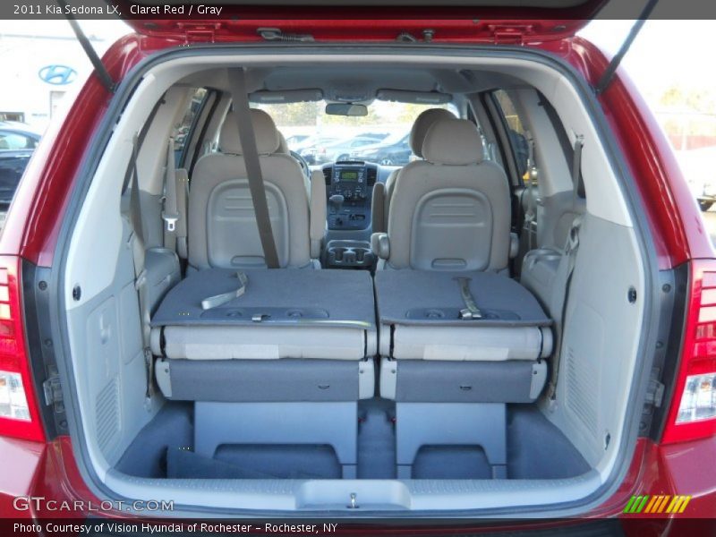 Claret Red / Gray 2011 Kia Sedona LX