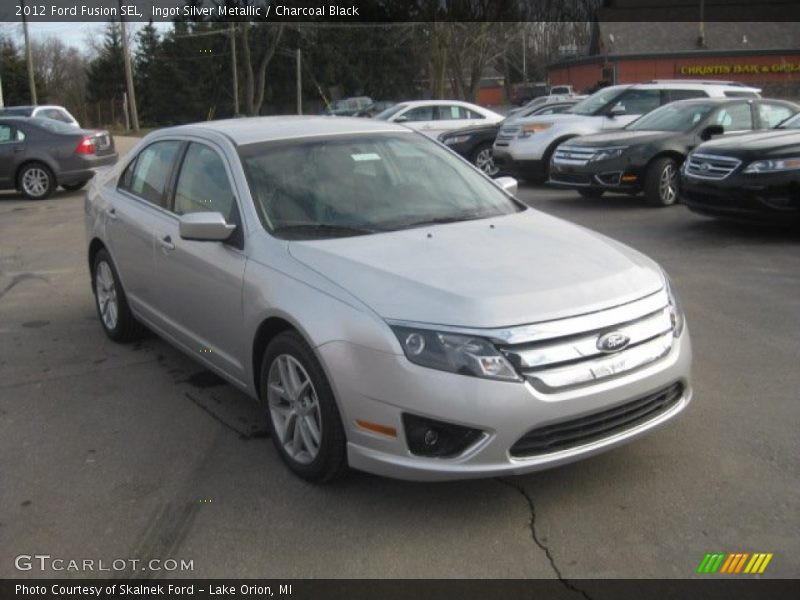 Ingot Silver Metallic / Charcoal Black 2012 Ford Fusion SEL