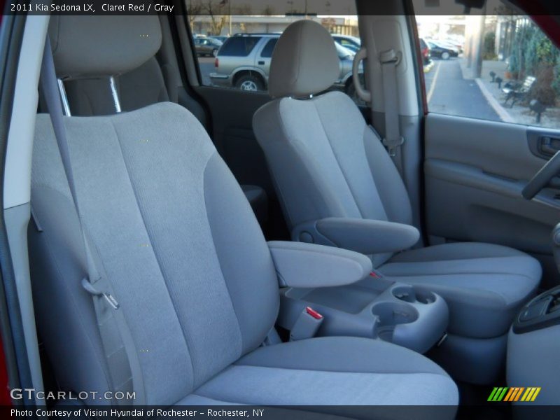 Claret Red / Gray 2011 Kia Sedona LX