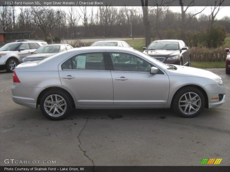 Ingot Silver Metallic / Charcoal Black 2012 Ford Fusion SEL