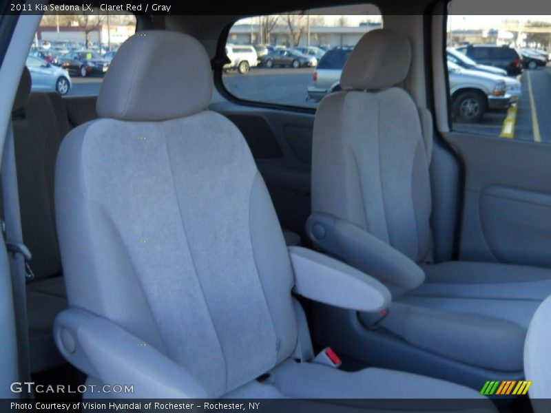 Claret Red / Gray 2011 Kia Sedona LX
