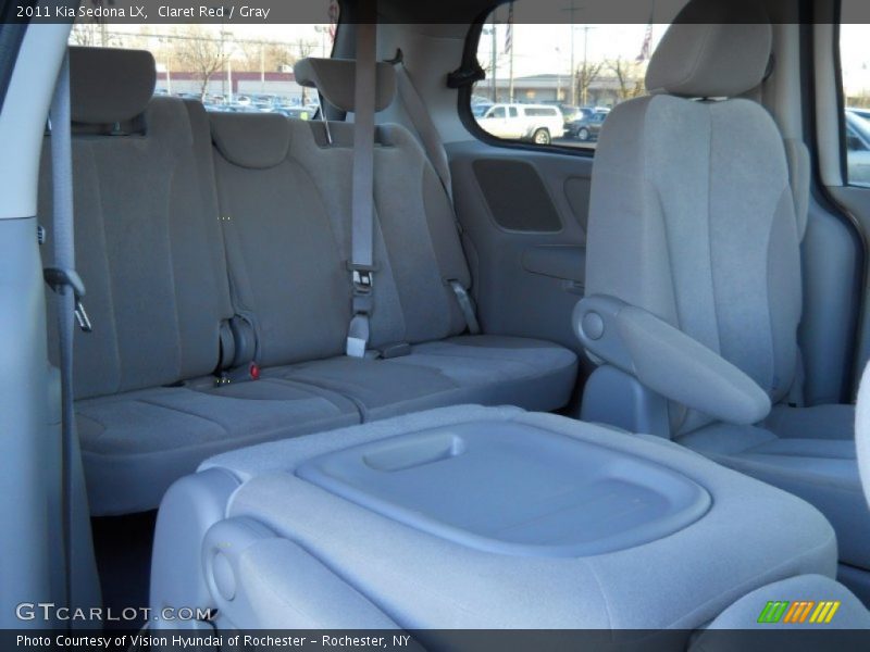 Claret Red / Gray 2011 Kia Sedona LX