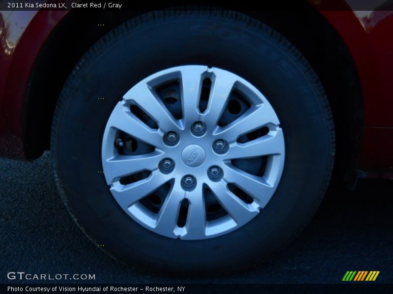 Claret Red / Gray 2011 Kia Sedona LX