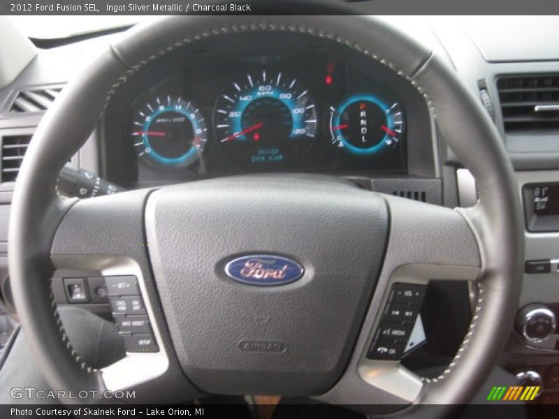 Ingot Silver Metallic / Charcoal Black 2012 Ford Fusion SEL