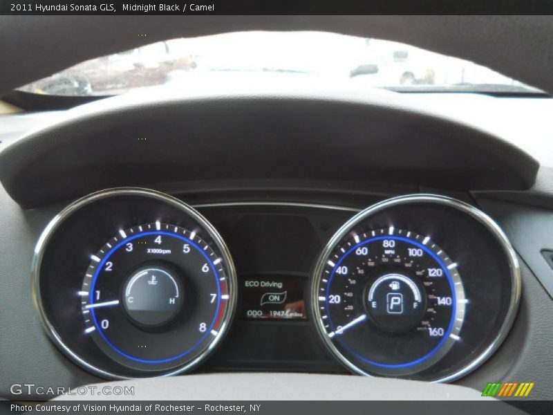 Midnight Black / Camel 2011 Hyundai Sonata GLS