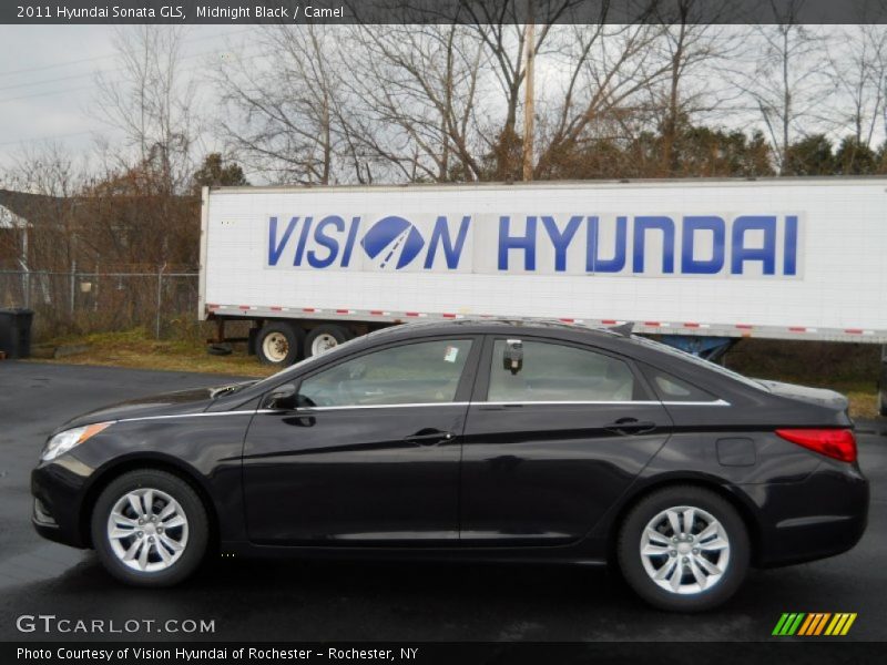 Midnight Black / Camel 2011 Hyundai Sonata GLS