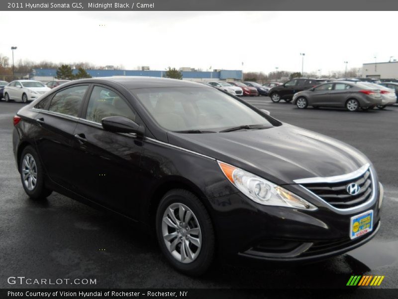 Midnight Black / Camel 2011 Hyundai Sonata GLS