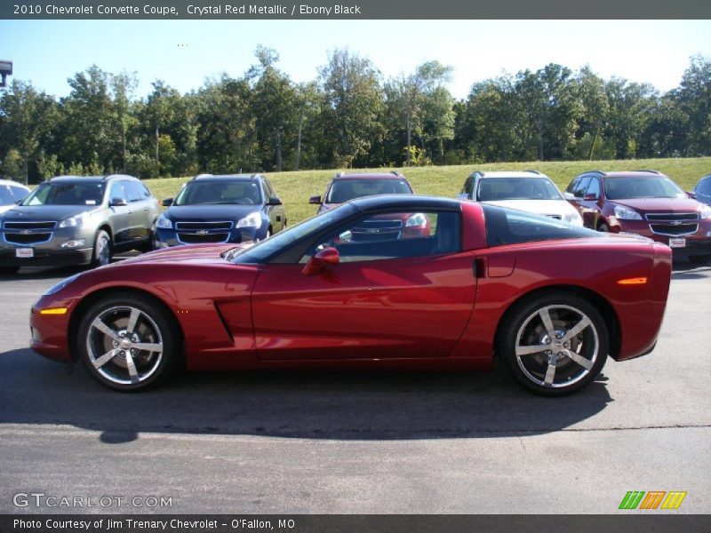 Crystal Red Metallic / Ebony Black 2010 Chevrolet Corvette Coupe