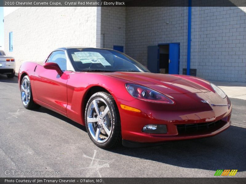 Crystal Red Metallic / Ebony Black 2010 Chevrolet Corvette Coupe