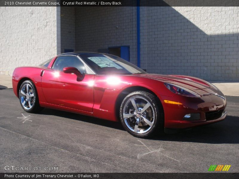 Crystal Red Metallic / Ebony Black 2010 Chevrolet Corvette Coupe
