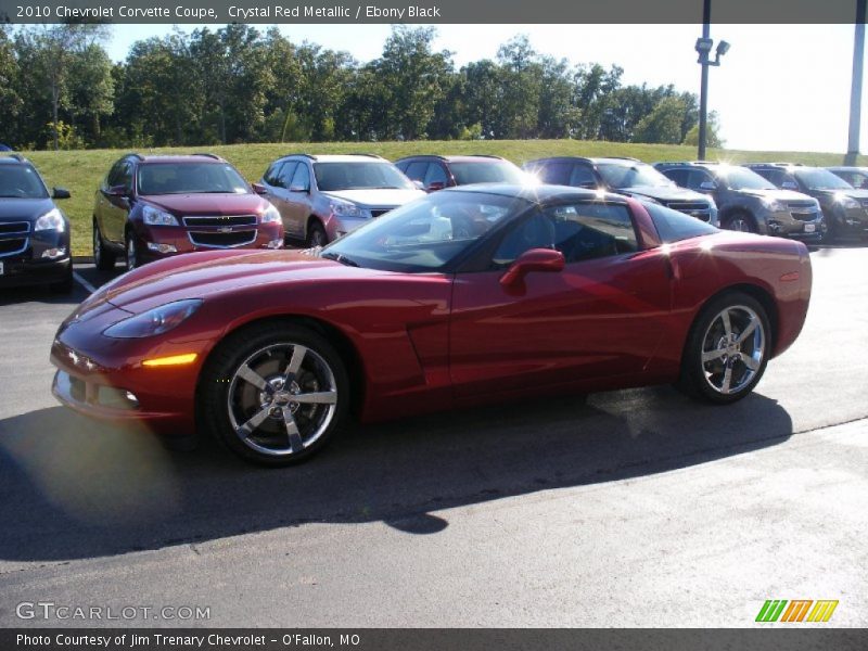 Crystal Red Metallic / Ebony Black 2010 Chevrolet Corvette Coupe