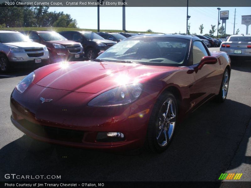 Crystal Red Metallic / Ebony Black 2010 Chevrolet Corvette Coupe