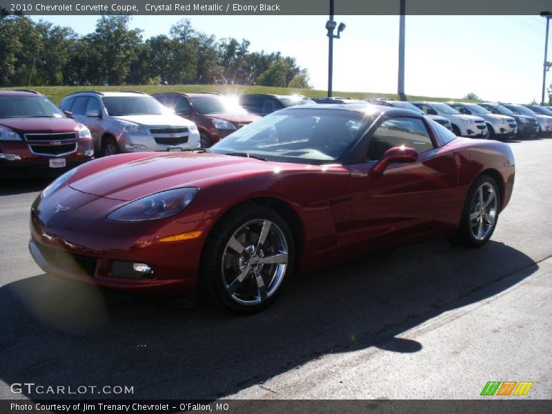 Crystal Red Metallic / Ebony Black 2010 Chevrolet Corvette Coupe