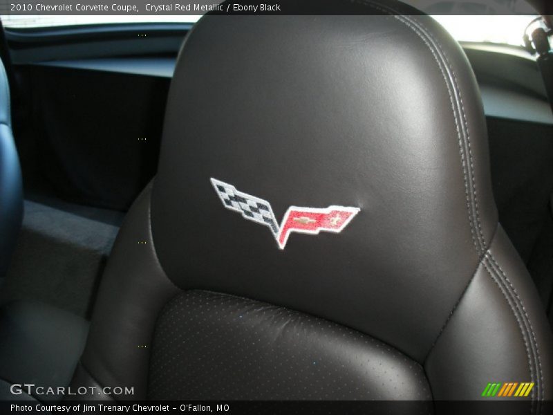 Crystal Red Metallic / Ebony Black 2010 Chevrolet Corvette Coupe