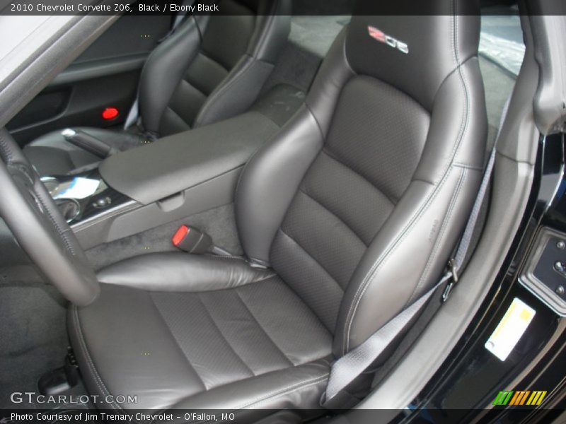  2010 Corvette Z06 Ebony Black Interior
