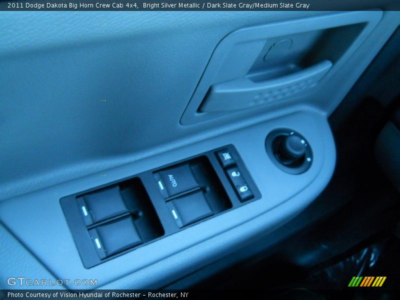 Bright Silver Metallic / Dark Slate Gray/Medium Slate Gray 2011 Dodge Dakota Big Horn Crew Cab 4x4
