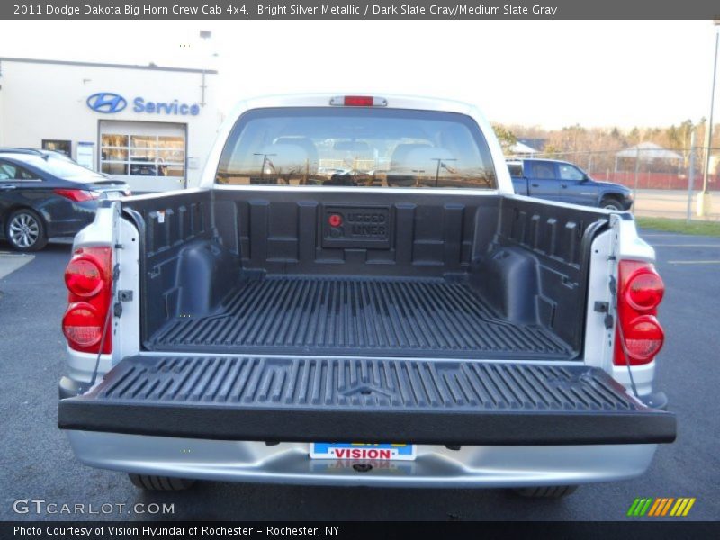 Bright Silver Metallic / Dark Slate Gray/Medium Slate Gray 2011 Dodge Dakota Big Horn Crew Cab 4x4