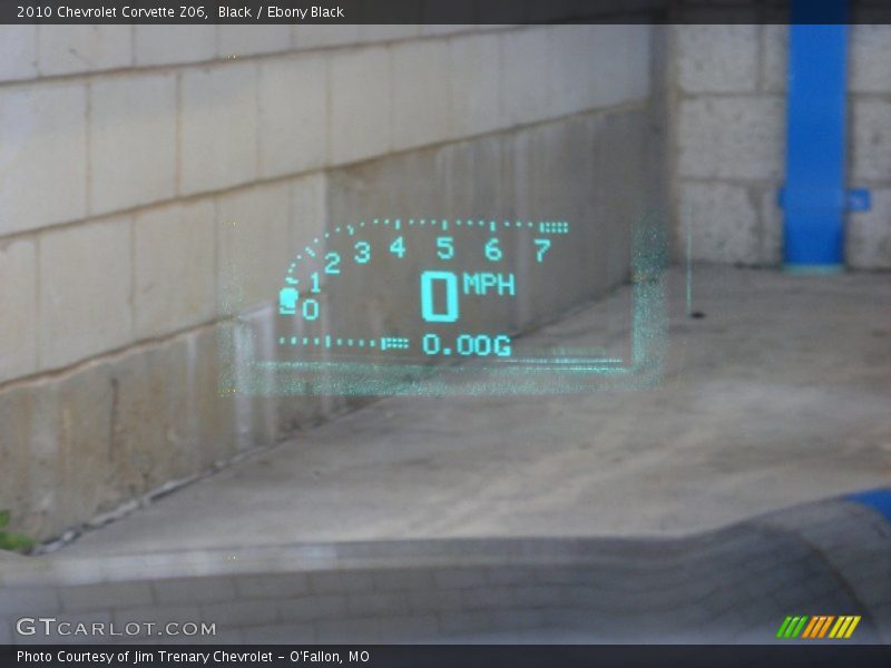 Heads-Up display - 2010 Chevrolet Corvette Z06