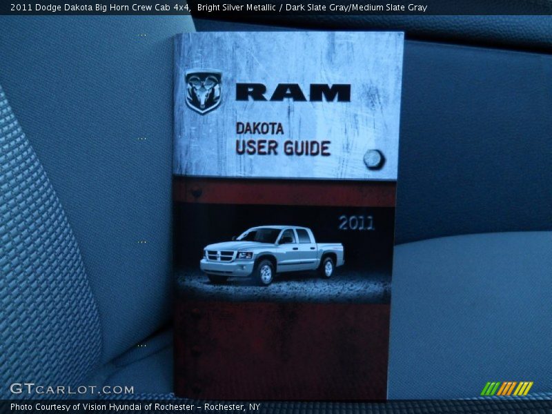 Bright Silver Metallic / Dark Slate Gray/Medium Slate Gray 2011 Dodge Dakota Big Horn Crew Cab 4x4