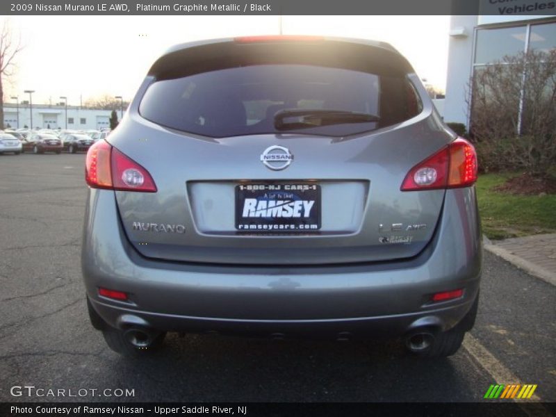 Platinum Graphite Metallic / Black 2009 Nissan Murano LE AWD