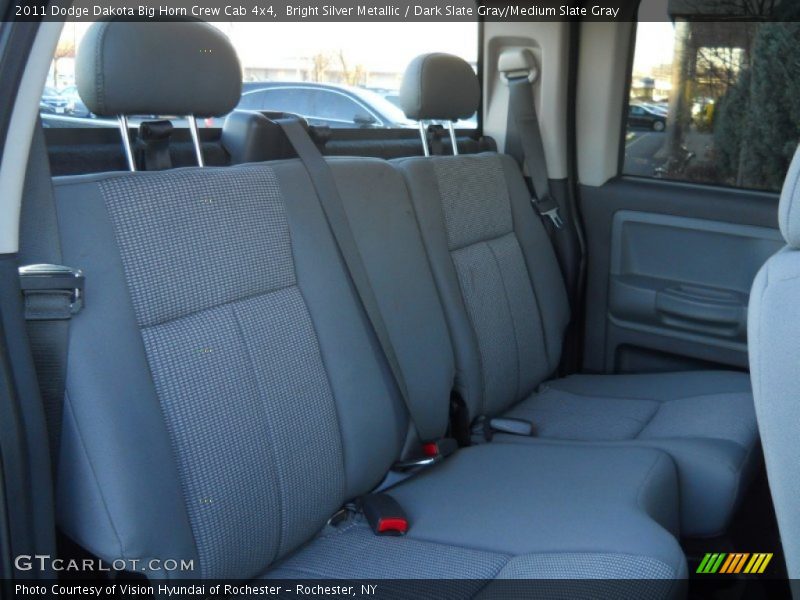 Bright Silver Metallic / Dark Slate Gray/Medium Slate Gray 2011 Dodge Dakota Big Horn Crew Cab 4x4
