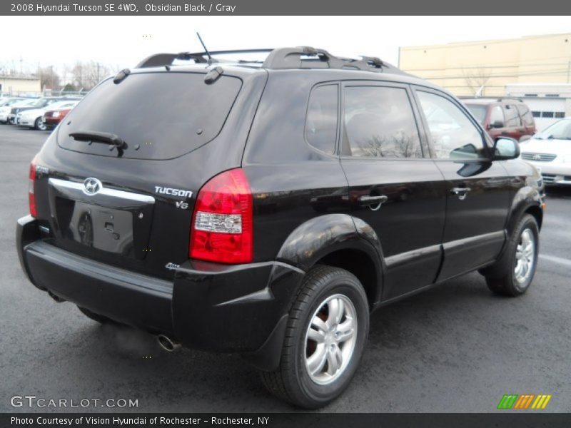 Obsidian Black / Gray 2008 Hyundai Tucson SE 4WD