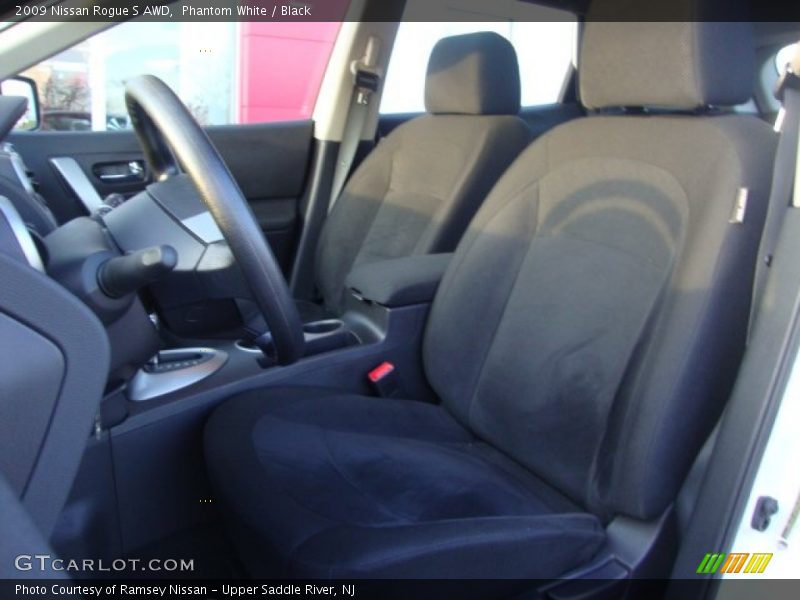 Phantom White / Black 2009 Nissan Rogue S AWD