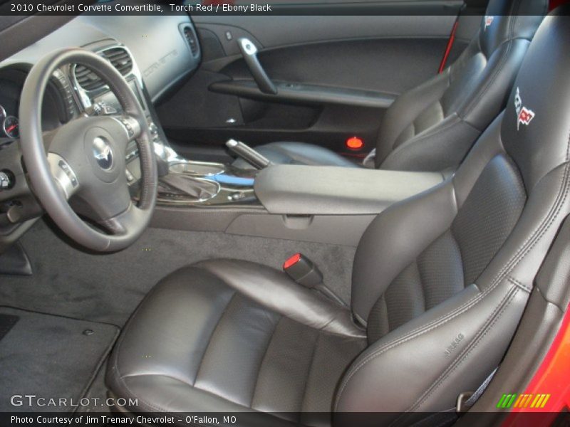  2010 Corvette Convertible Ebony Black Interior