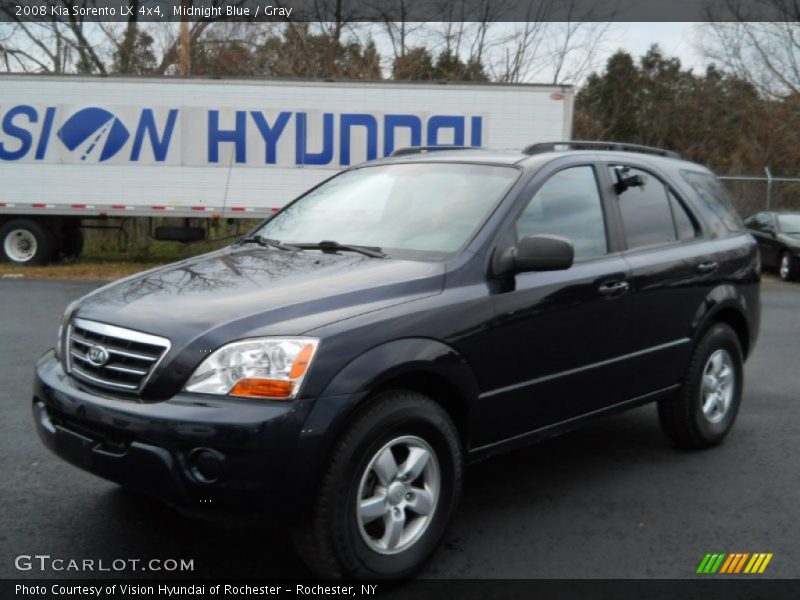Midnight Blue / Gray 2008 Kia Sorento LX 4x4