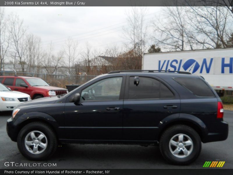 Midnight Blue / Gray 2008 Kia Sorento LX 4x4