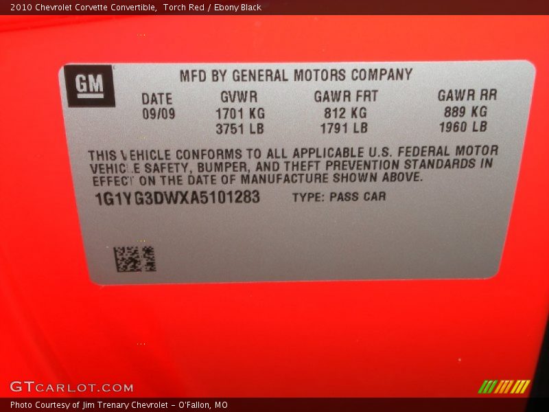 Torch Red / Ebony Black 2010 Chevrolet Corvette Convertible
