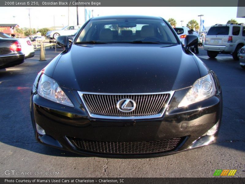 Obsidian Black / Cashmere Beige 2008 Lexus IS 250